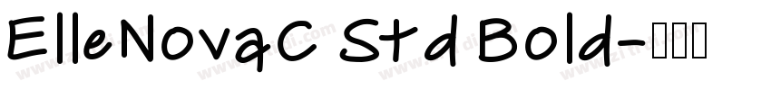 ElleNovaC Std Bold字体转换